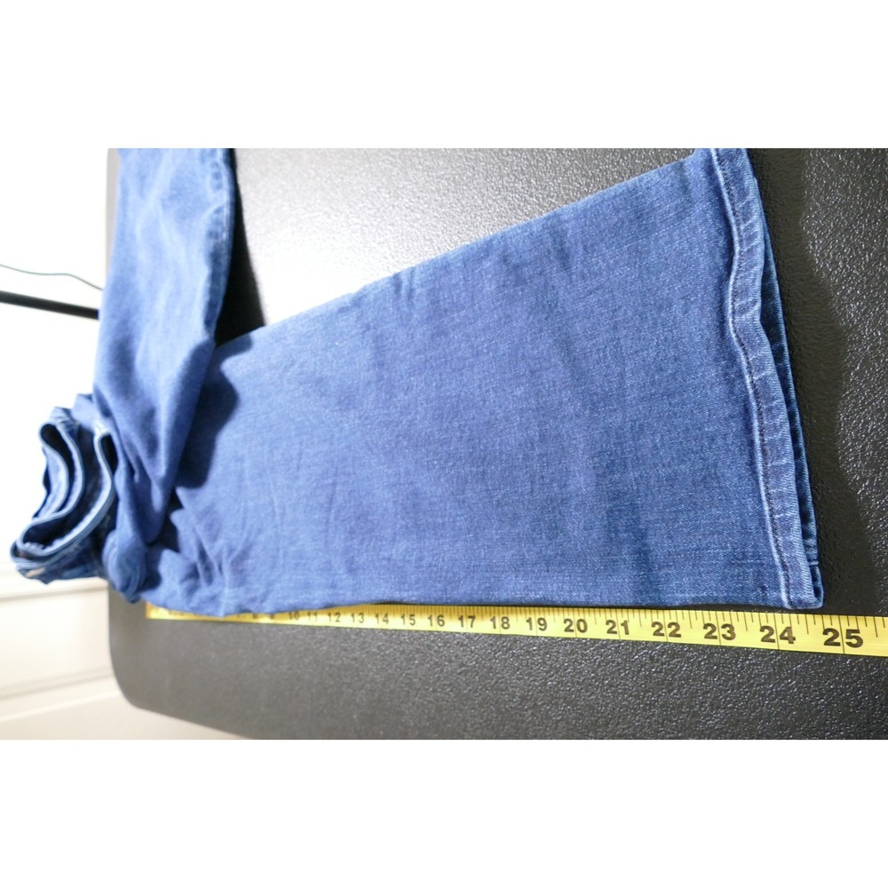 Quince Womens Organic Cotton High Rise Wide Leg Jeans Size 28 Stretch Dark Wash - Picture 11 of 11
